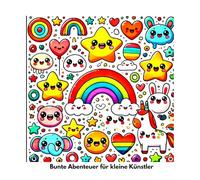 Bunte Abenteuer für kleine Künstler!!: Dein erstes Ausmalbuch. Alter von 4-8 Jahre. Einfache Bilder, einfach zum ausmalen. Niedliche Zeichnungen, modern und Fantasie anregend.