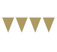 Bunting Gold 10m with 15 Flags, Triangle Plastic