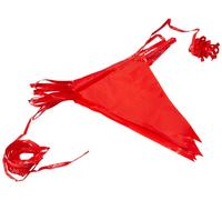 Bunting Red 10 metres with 15 Triangle Flags, Plastic