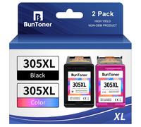 BunToner 305 xl compatibile con cartucce hp 305 nero e colore per inchiostro