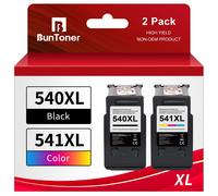 BunToner 540XL 541XL Multipack di ricambio per Canon 540 541 PG 540 CL541 per