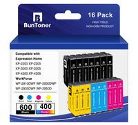 BunToner Compatibile con Epson 604XL Cartucce per Epson XP 3200 Cartucce