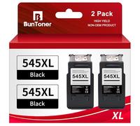 BunToner PG 545 XL Nero di ricambio compatibile per Canon 545 PG-545 per cartucce MX495 per Pixma TS3350 MG2550s tr4551 ts3150 (2 nero-pack)