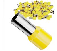 BUNTOR - Kit di 60 puntali per cavi isolati da 25 mm², ghiera per cavi da 25 mm² x 18 mm, connettori a crimpare per cavi, ghiera per collegamento cavi