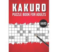 Bunu Brains Publications Kakuro Puzzle Book for Adults Hard (Tascabile)