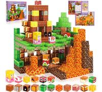 BUOAZR Blocchi magnetici da costruzione 100 pezzi per bambini dai 3 anni in su, ragazzi e ragazze,Giocattoli Educativi da Costruzione, Regalo Giocattolo Magnetico dai 3 4 5 6 7 9 10-12 anni