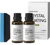 Buobiy Plastics Parts Crystal Coating - Crystal Coating for Car Plastic Parts, Car Plastic Renovation Coating,Easy to Use Car Refresher, Great Gloss Protection (2pcs)