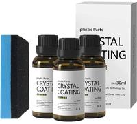 Buobiy Plastics Parts Crystal Coating - Crystal Coating for Car Plastic Parts, Car Plastic Renovation Coating,Easy to Use Car Refresher, Great Gloss Protection (3pcs)