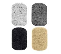 BUOKSLLY 4 portasapone Luffa, portasapone, lavabo, doccia, portasapone, non-slip Soap Dish, Reusable -Eco-Friendly, Quick Drying, Perfect for Bathroom, Kitchen, Shower