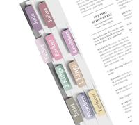 BUOKSLLY 75 adesivi laminati biblici, regali cristiani, accessori per la Bibbia, facili da leggere, laminato rosa grigio, durevole, set di pennarelli bibbia per una facile lettura e applicazione