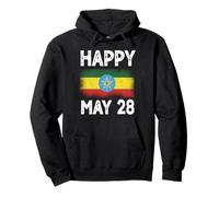 Buon 28 maggio Giorno della Costituzione dell'Etiopia Felpa con Cappuccio