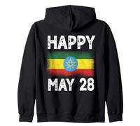 Buon 28 maggio Giorno della Costituzione dell'Etiopia Felpa con Cappuccio
