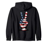 Buon 4 luglio Orgoglio americano degli USA Felpa con Cappuccio