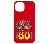 Buon 60° compleanno Abbigliamento Milestone Party Design Custodia per iPhone 15