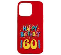 Buon 60° compleanno Abbigliamento Milestone Party Design Custodia per iPhone 15 Pro Max