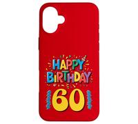 Buon 60° compleanno Abbigliamento Milestone Party Design Custodia per iPhone 16 Plus