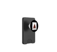 Buon albero di Natale sbiancato Red Buffalo plaid luce albero PopSockets PopWallet per MagSafe