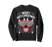 Buon Anti-Natale Satana Claus Abbigliamento Festivo Felpa