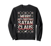 Buon Anti-Natale Satana Claus Abbigliamento Festivo Felpa