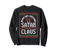Buon Anti-Natale Satana Claus Abbigliamento Festivo Felpa