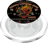 Buon Chrome-mas Chom! OniCyborg Cyberpunk PopSockets PopGrip per MagSafe