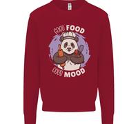 Buon Cibo Buon Umore Divertente Panda Chef BBQ Felpa Per Bambini