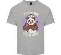Buon Cibo Buon Umore Divertente Panda Chef BBQ Maglietta Bambini Ragazzi Ragazze