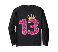 Buon compleanno 13 anni di fantastica ragazza del tredicesimo compleanno Maglia a Manica