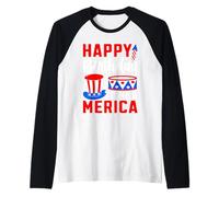 Buon Compleanno a Me e Merica Maglia con Maniche Raglan
