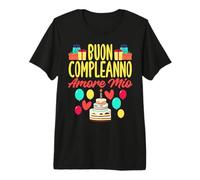 Buon Compleanno Amore Mio Maglietta Premium