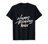 Buon compleanno Andy tees per la festa Maglietta