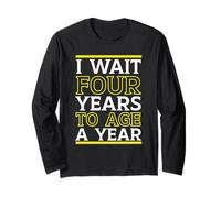 Buon Compleanno Anno bisestile 29 febbraio Giorno bisestile Leapling Maglia a Manica