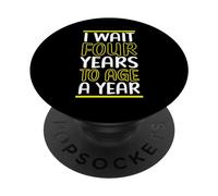 Buon Compleanno Anno bisestile 29 febbraio Giorno bisestile Leapling PopSockets PopGrip Adesivo