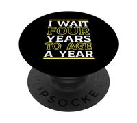 Buon Compleanno Anno bisestile 29 febbraio Giorno bisestile Leapling PopSockets PopGrip Adesivo