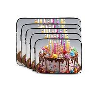 Buon Compleanno Bella Cassa Del Computer Portatile 15 pollice Manicotto Del Computer Portatile Antiurto Moda Borsa Del Computer Portatile per Le Donne Degli Uomini Valigetta