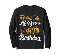 Buon compleanno del mio LIL BRO 1985 40 anni Maglia a Manica