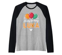 Buon Compleanno dicendo Luka Maglia con Maniche Raglan
