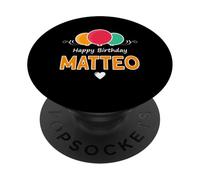 Buon compleanno dicendo Matteo PopSockets PopGrip Adesivo