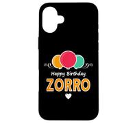 Buon compleanno dicendo Zorro Custodia per iPhone 16 Plus