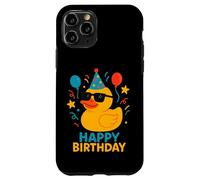 Buon compleanno Duckie carino anatra festa di compleanno Custodia per iPhone 11 Pro