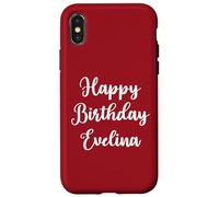 Buon Compleanno Evelina Custodia per iPhone X/XS