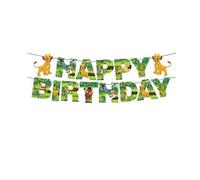 Buon Compleanno Festa Re Leone Decorazione per Compleanno Lion King Decorazioni di Compleanno Re Leone Festone buon Compleanno Lion King Banner buon Compleanno Re Leone Striscione per Compleanno