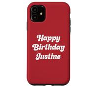 Buon Compleanno Justine Custodia per iPhone 11