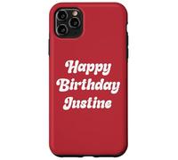 Buon Compleanno Justine Custodia per iPhone 11 Pro Max