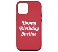 Buon Compleanno Justine Custodia per iPhone 12/12 Pro