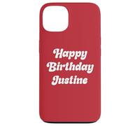 Buon Compleanno Justine Custodia per iPhone 13