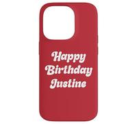 Buon Compleanno Justine Custodia per iPhone 14 Pro
