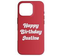 Buon Compleanno Justine Custodia per iPhone 16 Pro