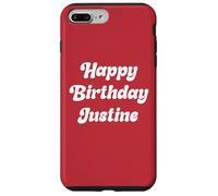 Buon Compleanno Justine Custodia per iPhone 7 Plus/8 Plus