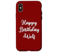Buon Compleanno Lupo Custodia per iPhone X/XS